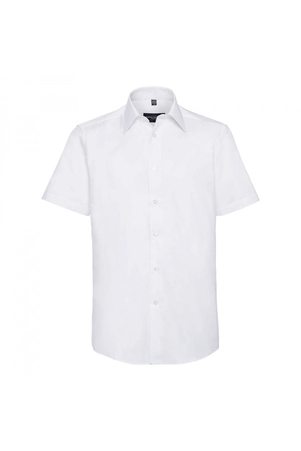 Chemise oxford cintrée manches courtes homme