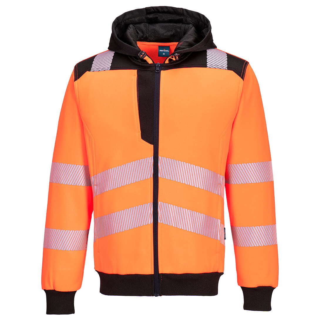 PW3 - Sweat à capuche zippé Haute-Visibilité