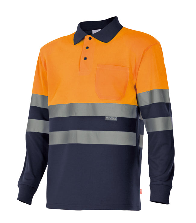 POLO BICOLORE ML HV