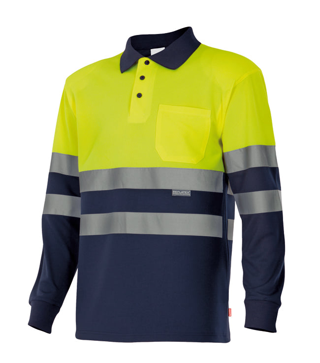 POLO BICOLORE ML HV