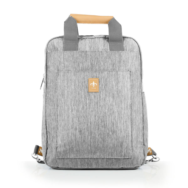 Lys Paris - Robust Backpack Men/Women Multi-pockets Storage Computer + Document with practical suitcase belt for Work Travel.