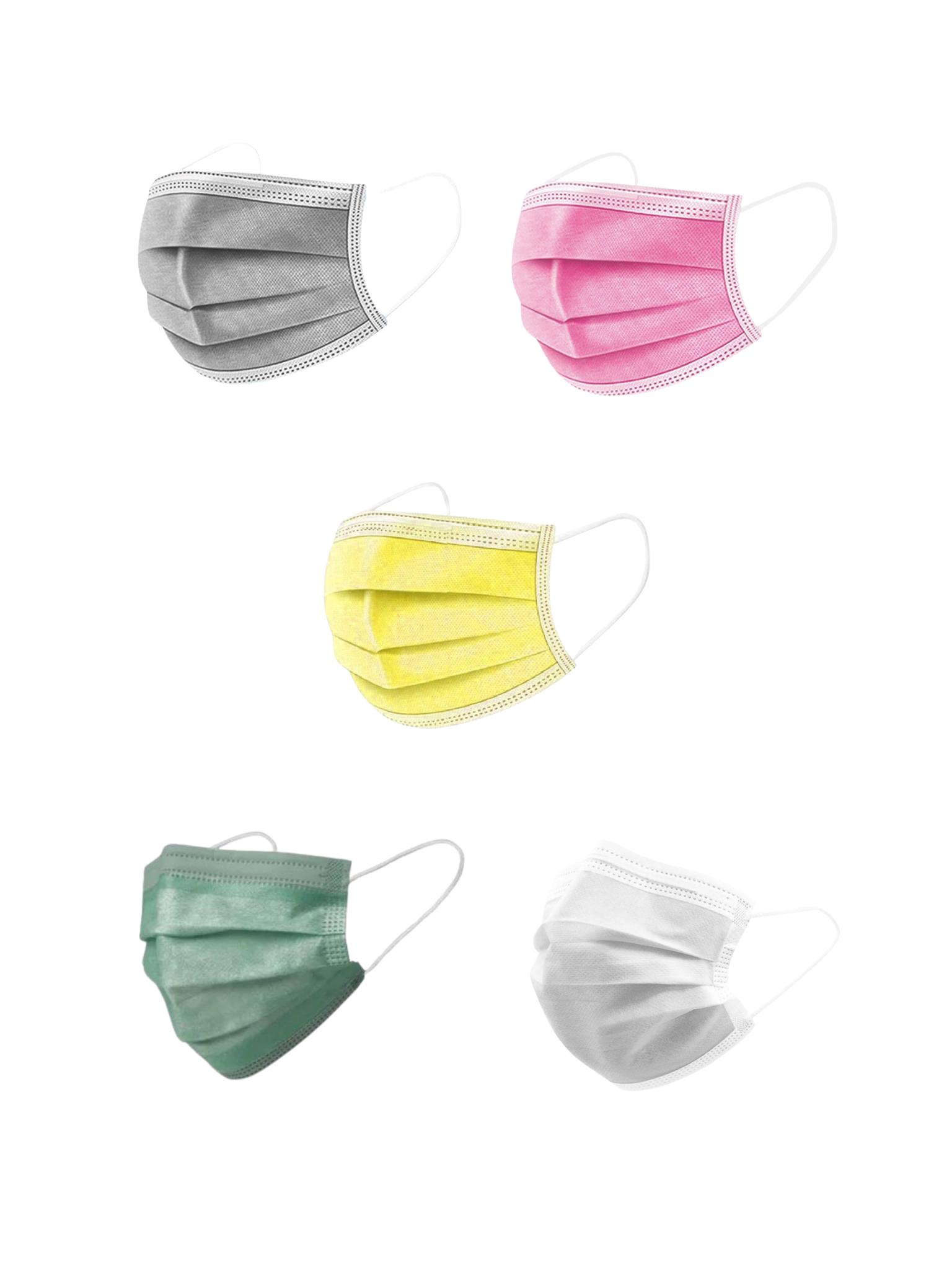 Masque chirurgical Type IIR - 5 couleurs - Haveden - Boîte De 50 Masques
