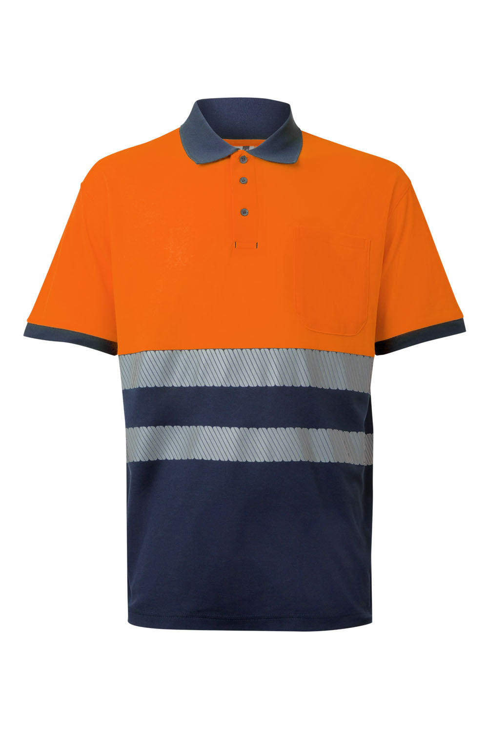 POLO COTON BICOLORE MC RS