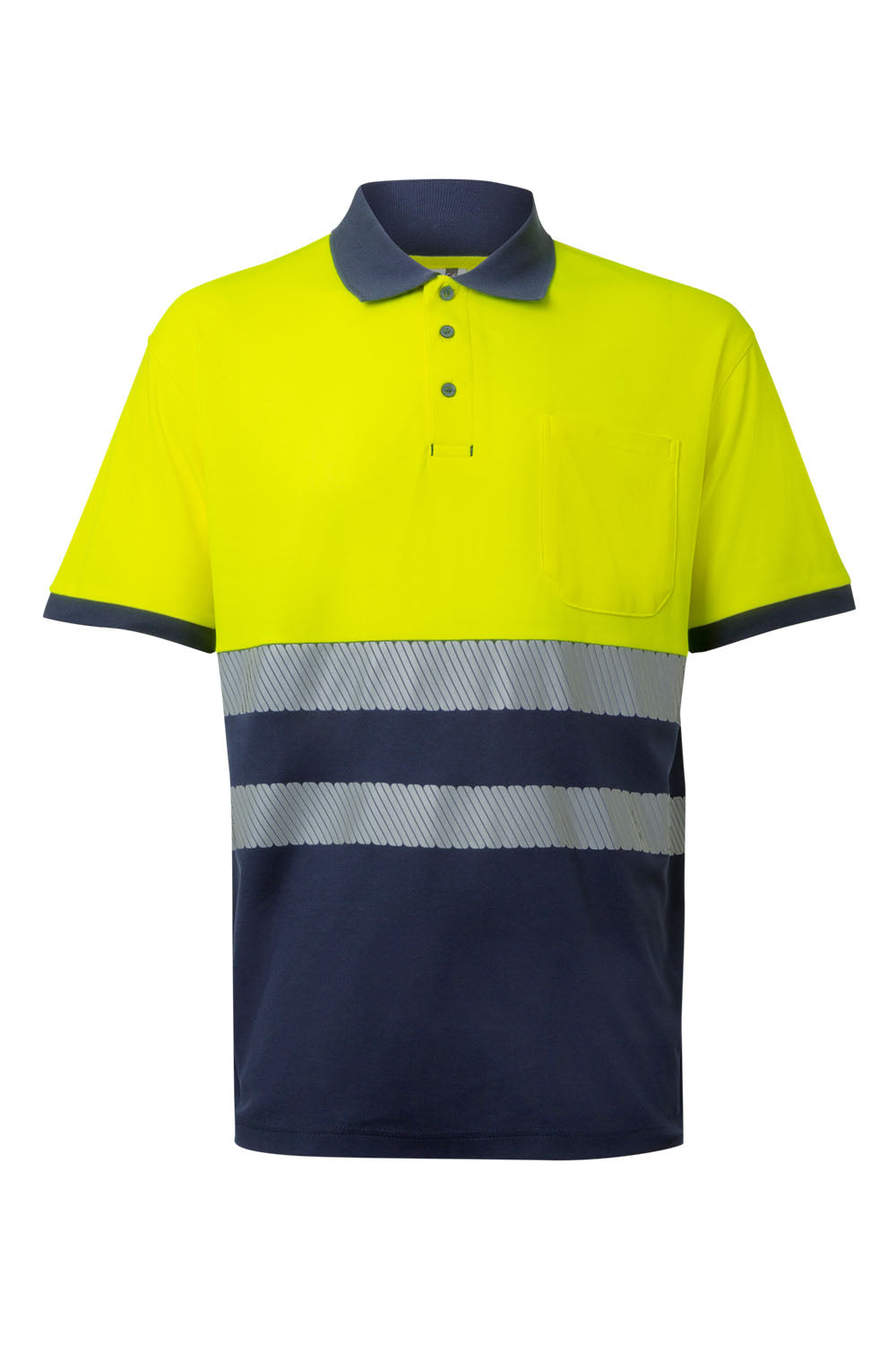 POLO COTON BICOLORE MC RS