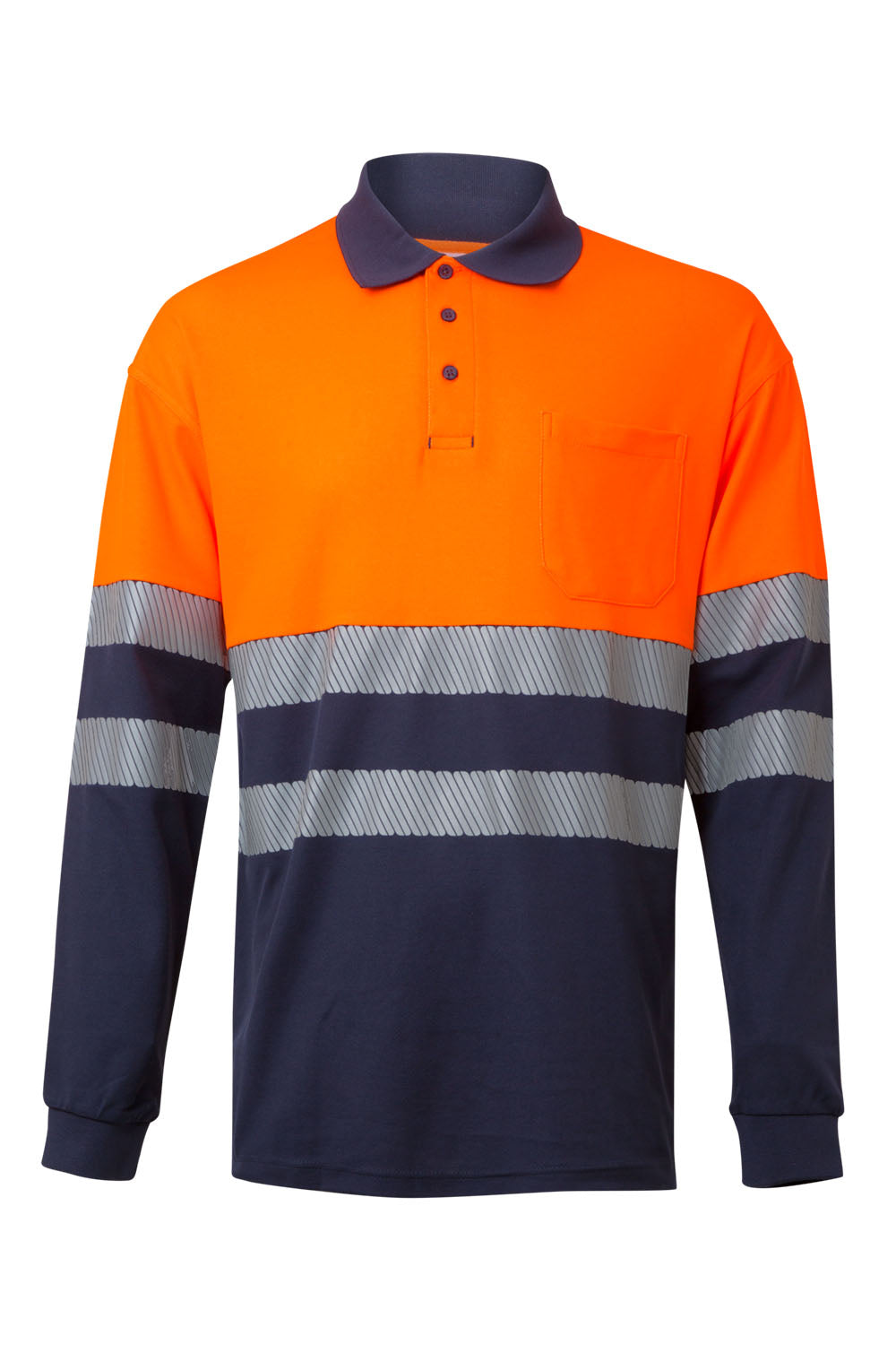 POLO COTON BICOLORE ML RS