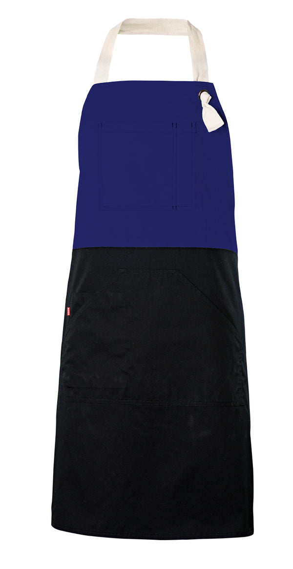 TWO-TONE APRON WITH BIB