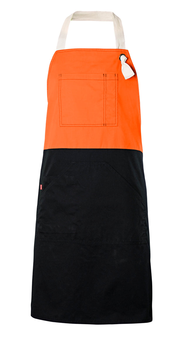 TWO-TONE APRON WITH BIB