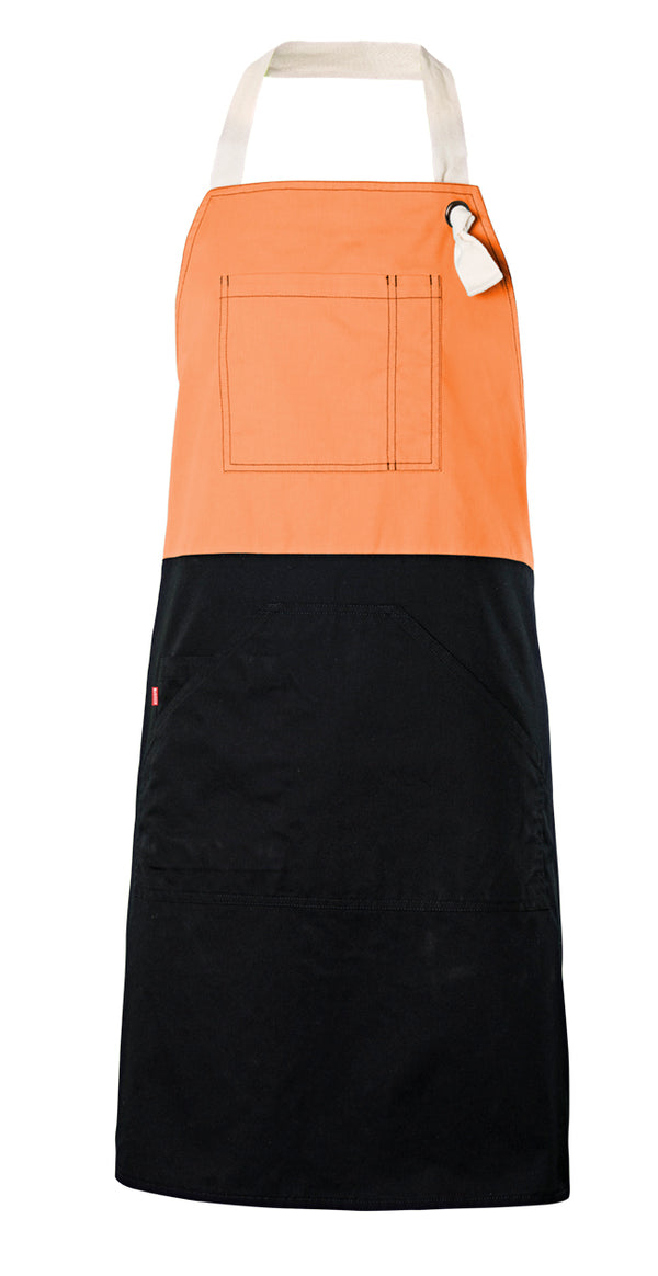 TWO-TONE APRON WITH BIB