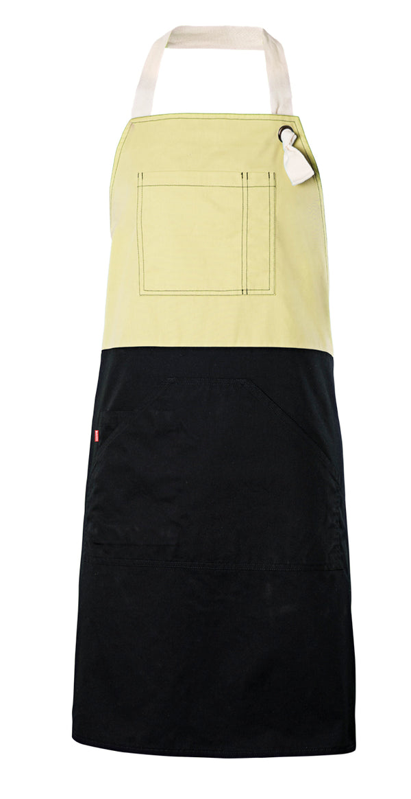 TWO-TONE APRON WITH BIB