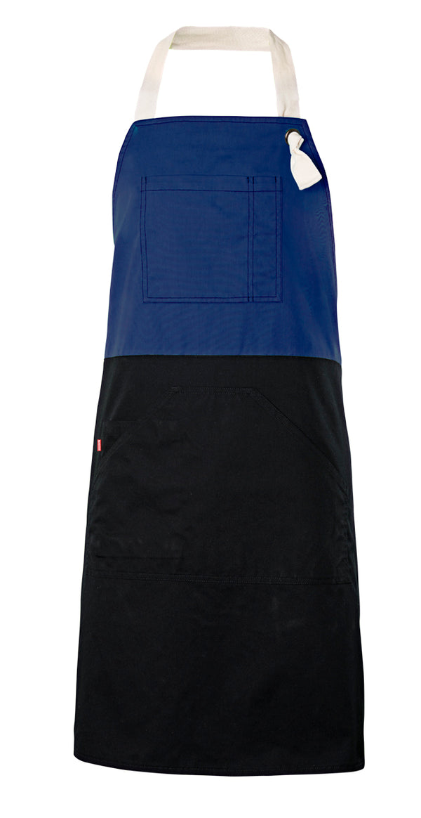 TWO-TONE APRON WITH BIB