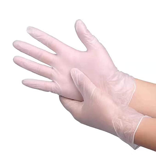 Gants vinyles non poudrés - Transparent - Boite de 100 gants