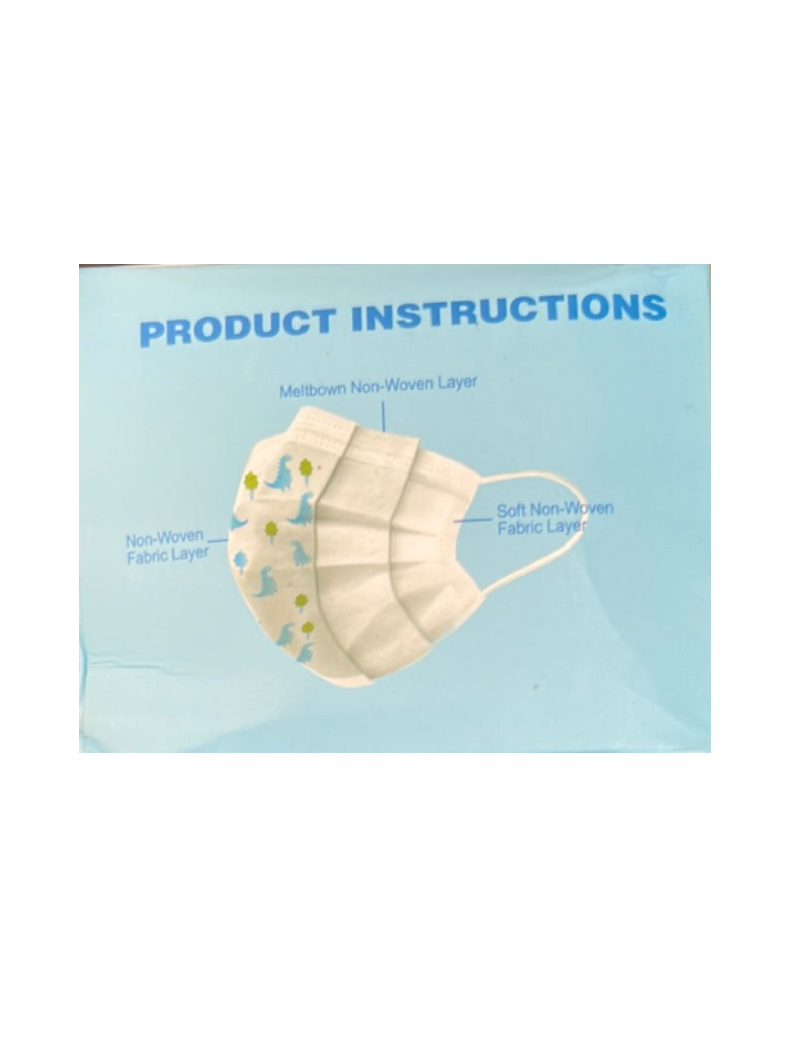 Type I non-sterile medical mask for children - printed - Box of 50 masks
