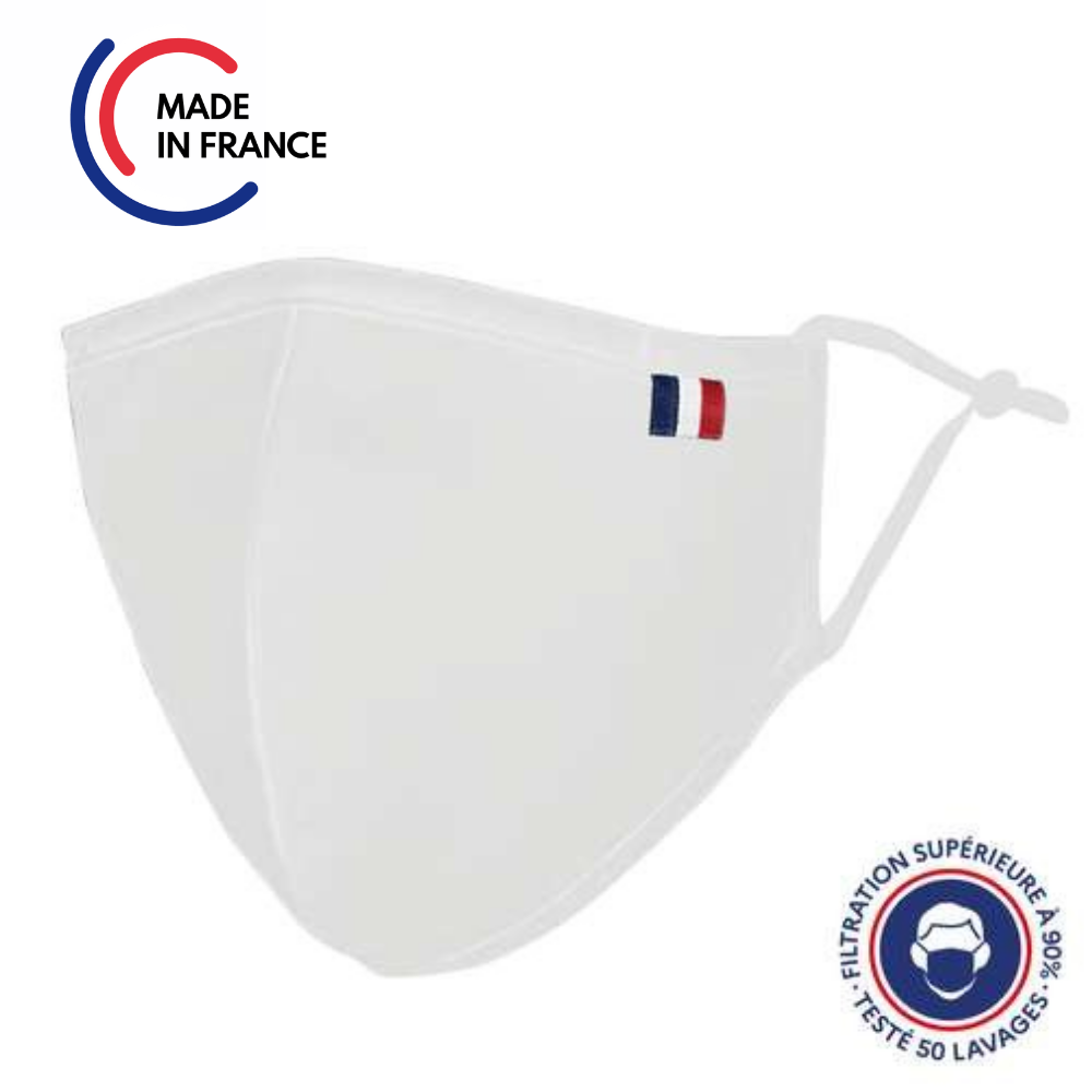Uns1 Mask 50 Washes Ninja Shape - Cotton - Adult Size - General Public Mask With Filtration Guaranteed Over 99%