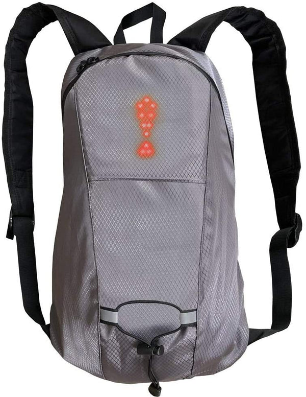 15L USB Rechargeable Lightweight Reflective Backpack LED Wireless Light Signal Direction Indicator