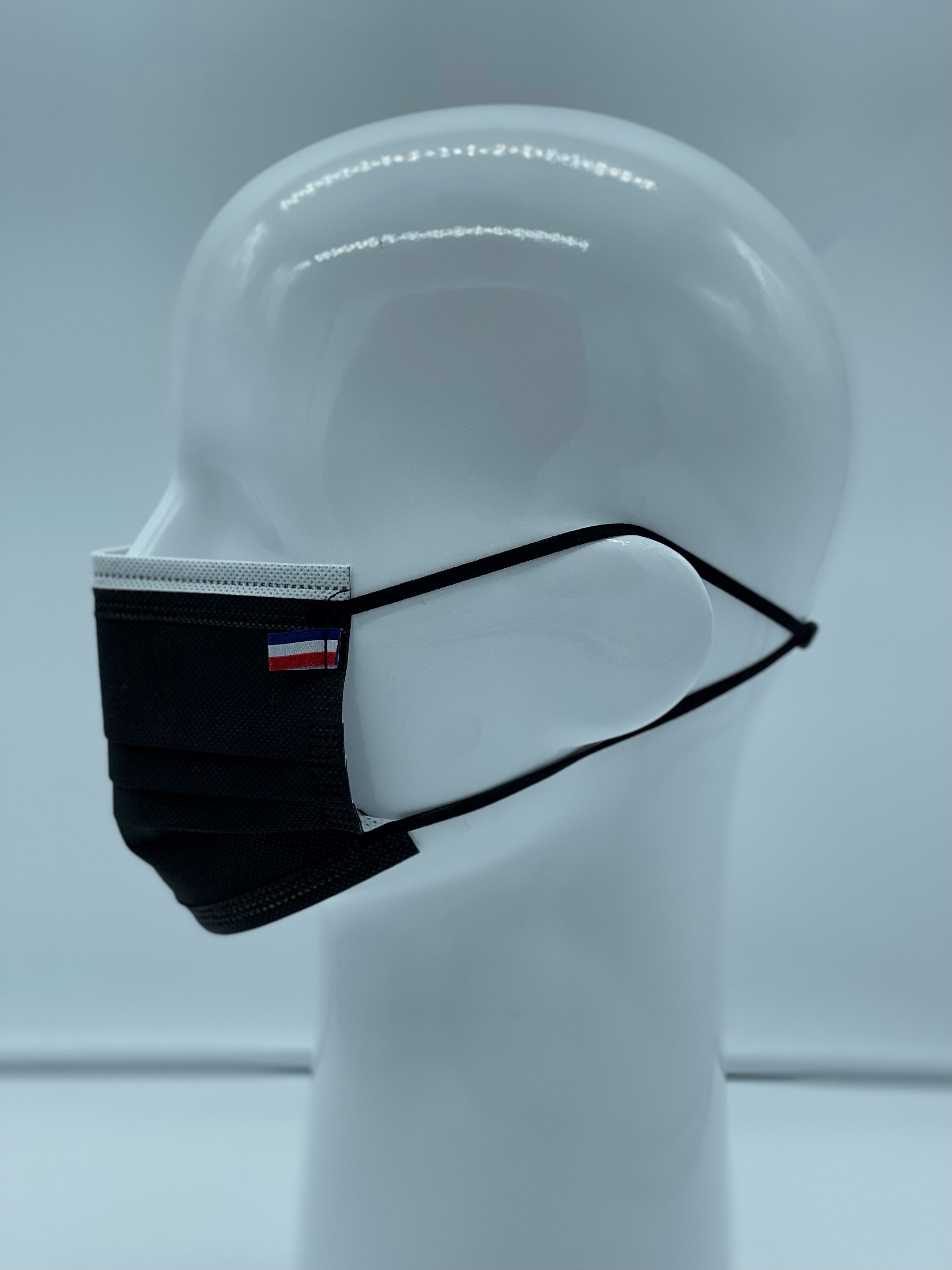 "Surgical Style" Fabric Mask 100% Reusable Washable Polypropylene - One Size - UNS1 - 50 Washes - Made in FRANCE