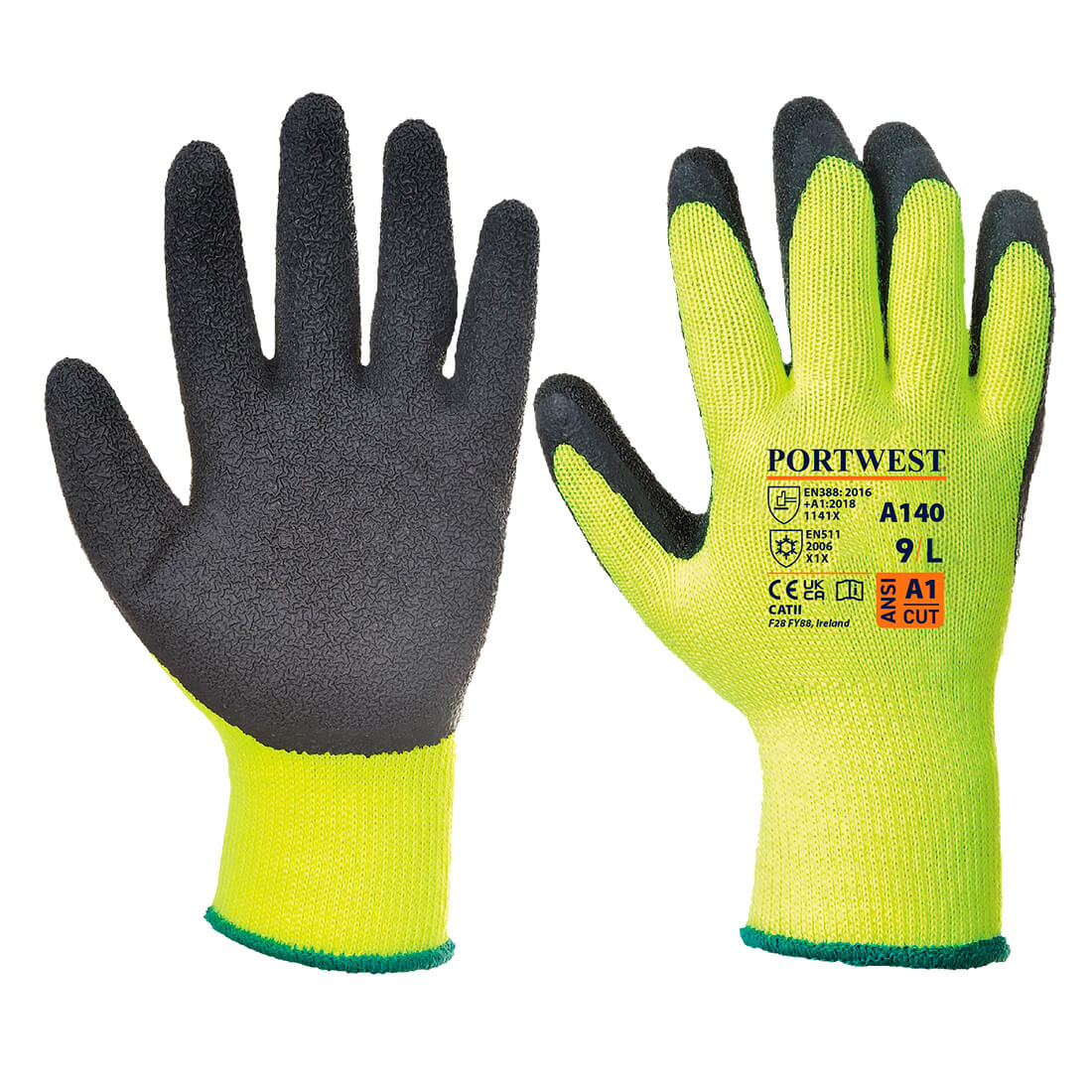 Latex coated thermal glove