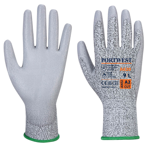 B cut PU palm glove