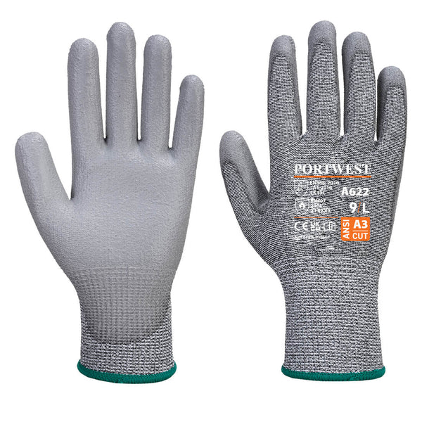 C cut PU palm glove