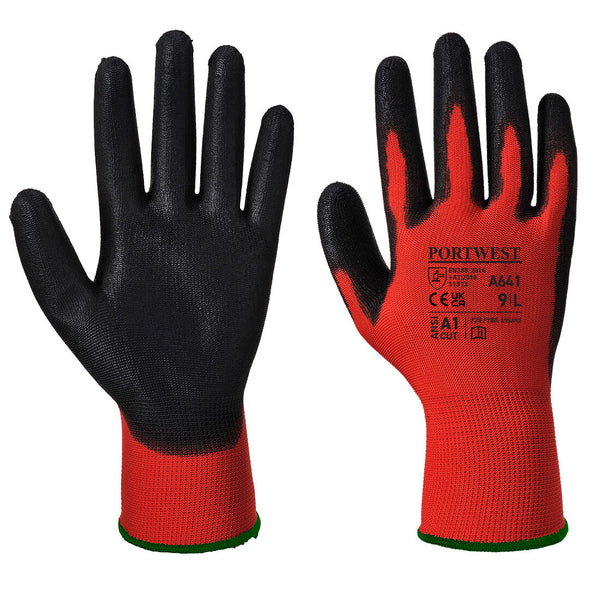 Glove Red PU