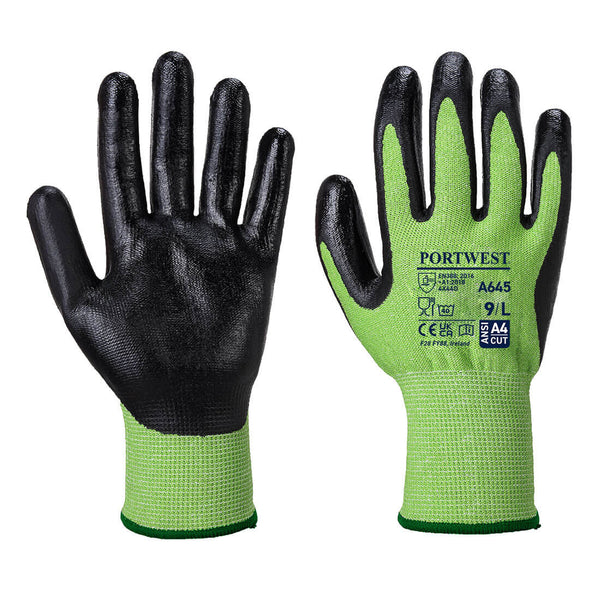 GreenCut foam nitril handschoen cut D