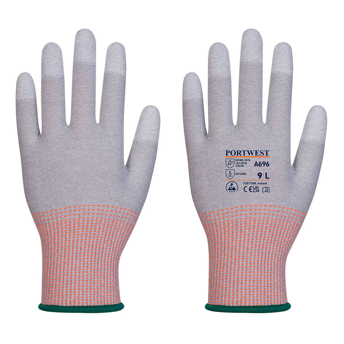 LR13 ESD Fingertip PU Coated Glove - Pack of 12