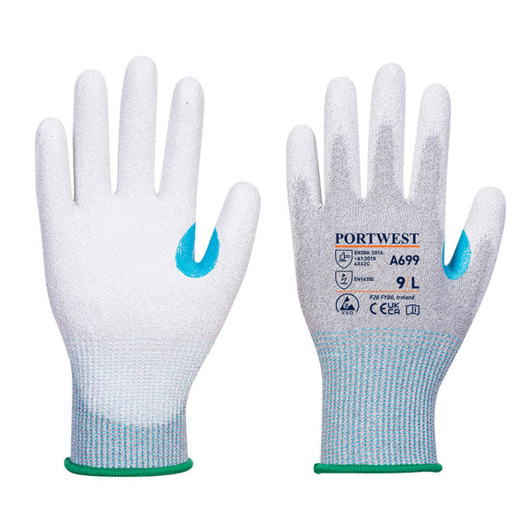 ESD PU Palm Coated Glove - Pack of 12