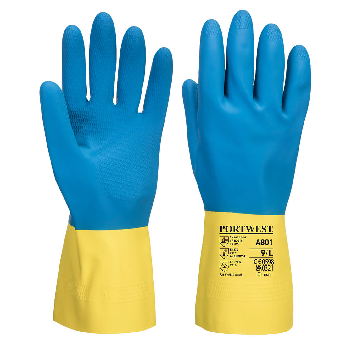 Double coated latex glove