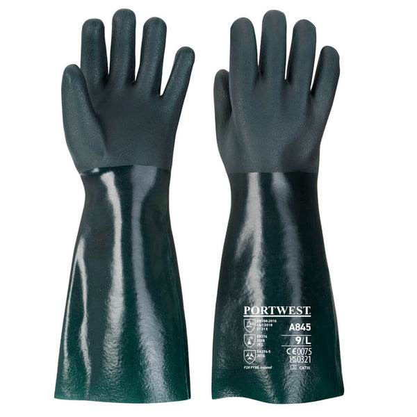 PVC glove 45cm double dipped