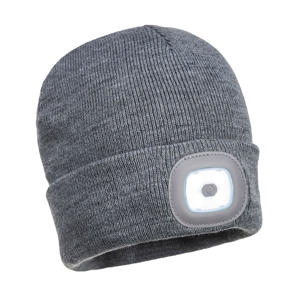 Rechargeable Double LED Beanie Hat