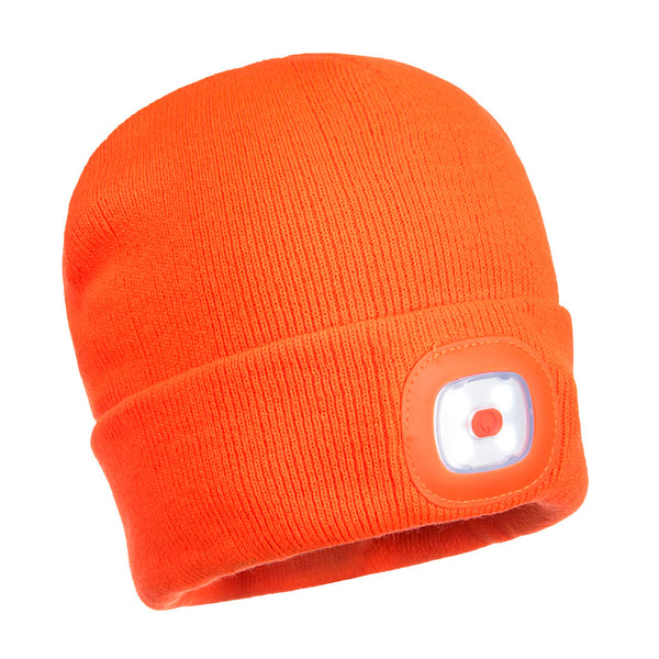 Bonnet Beanie double LED rechargeable