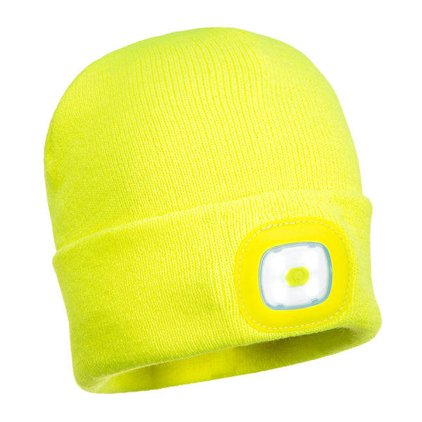 Bonnet Beanie double LED rechargeable