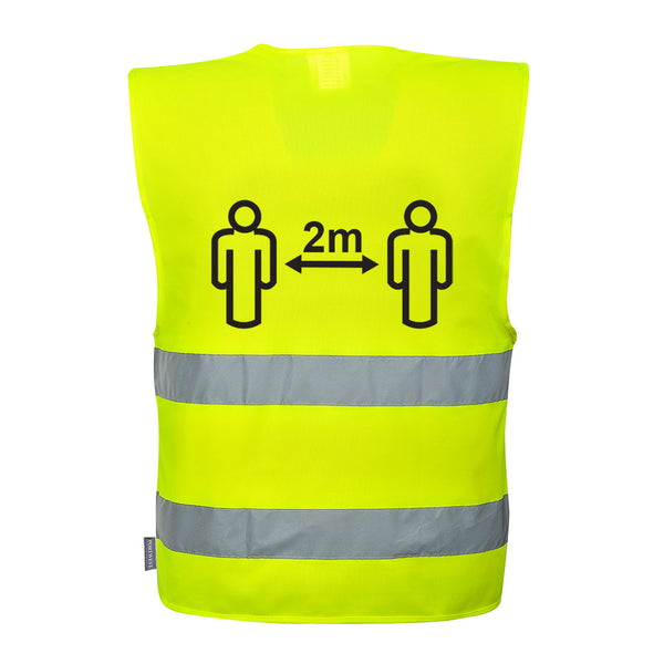 Vest van 2 meter voor sociale afstand