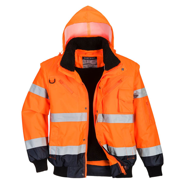 Two-tone high-visibility jacket