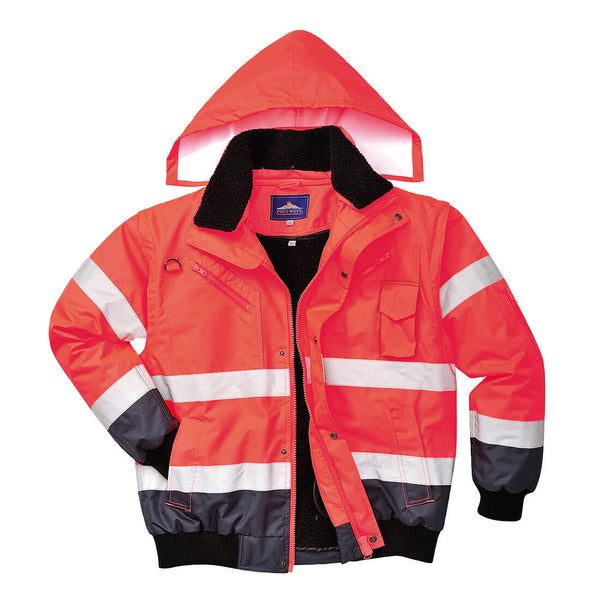 Two-tone high-visibility jacket