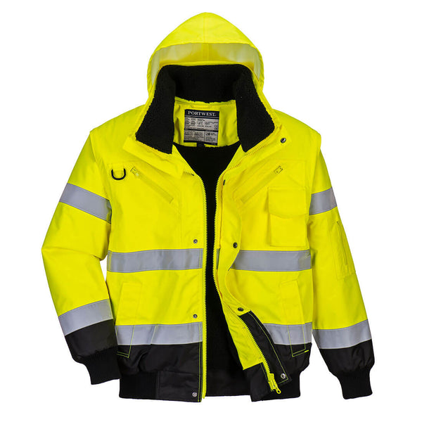 Two-tone high-visibility jacket