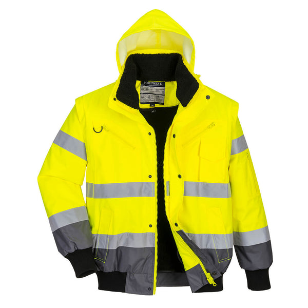 Two-tone high-visibility jacket