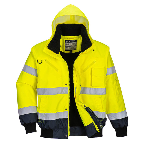 Two-tone high-visibility jacket