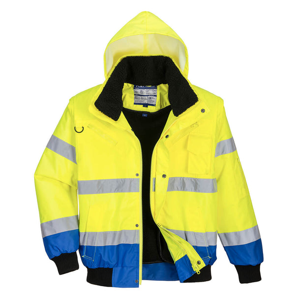 Two-tone high-visibility jacket