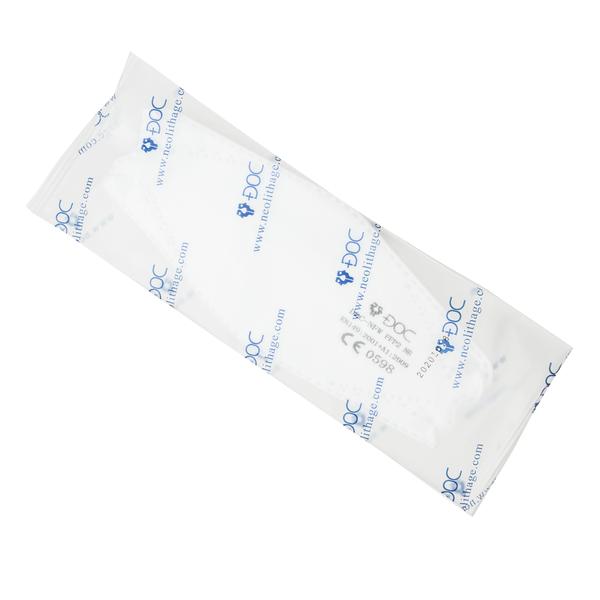 DOC-NFW - Masque FFP2 - Blanc - EN 149:2001 + A1:2009 - Certifié CE 0598- Boite de 20 pièces - Scellés Individuellement