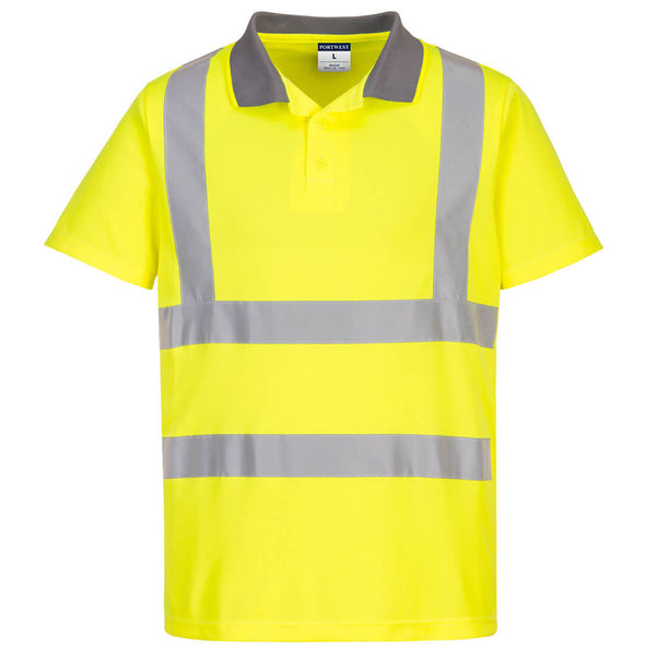 Eco-polo met hoge zichtbaarheid (6 stuks)