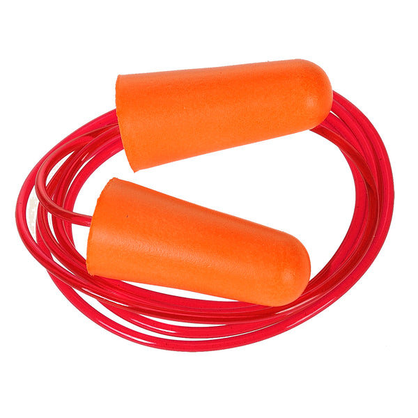 PU foam earplug with lanyard (200 pairs)