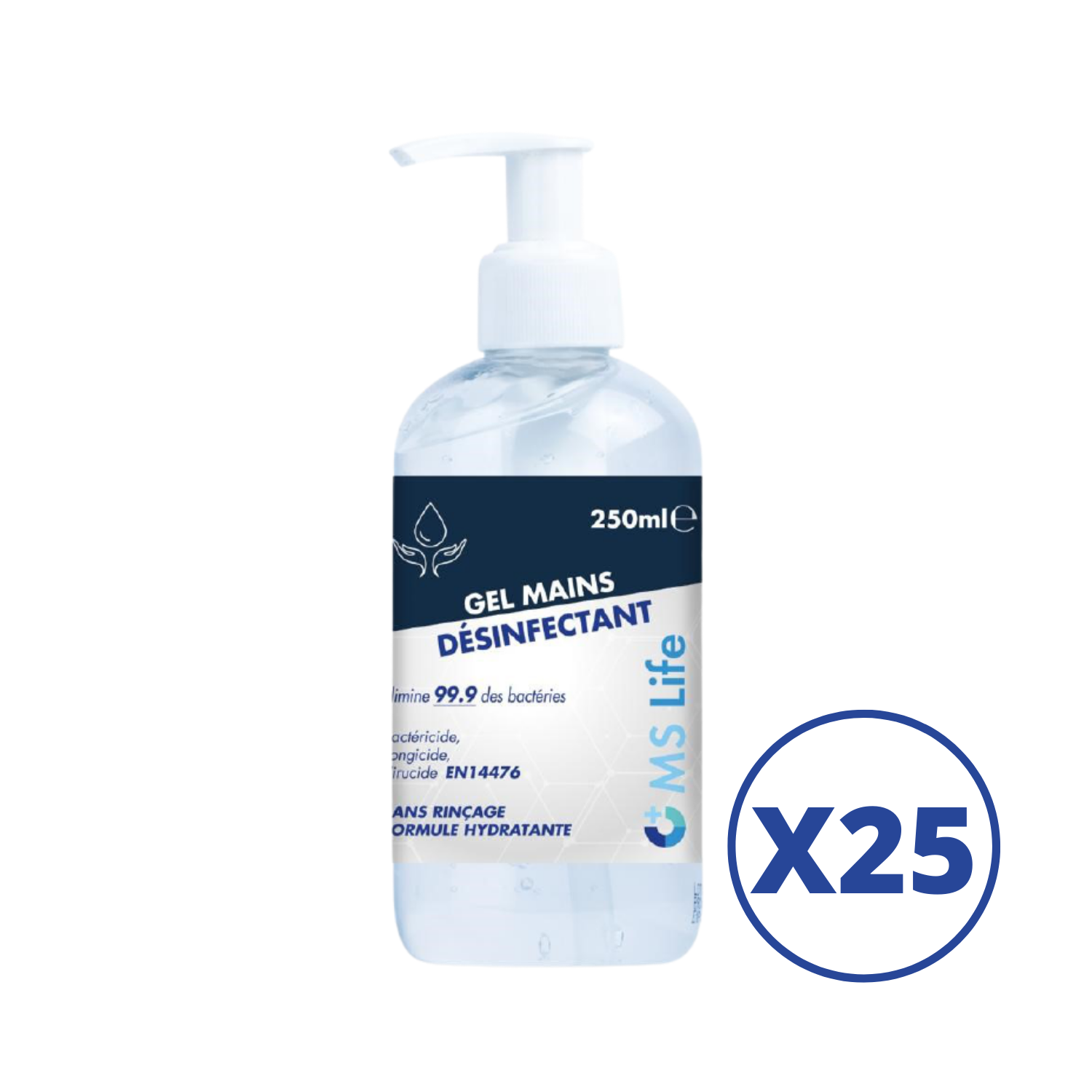 Flacon De Gel Hydroalcoolique Ms Life 250ml