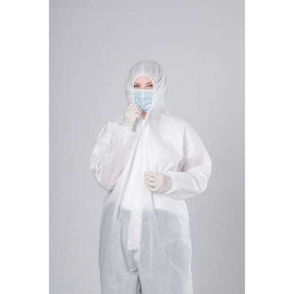 Single-use disposable full protective suit - Size L