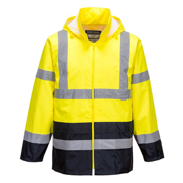 Tweekleurig Hi-Vis regenjack