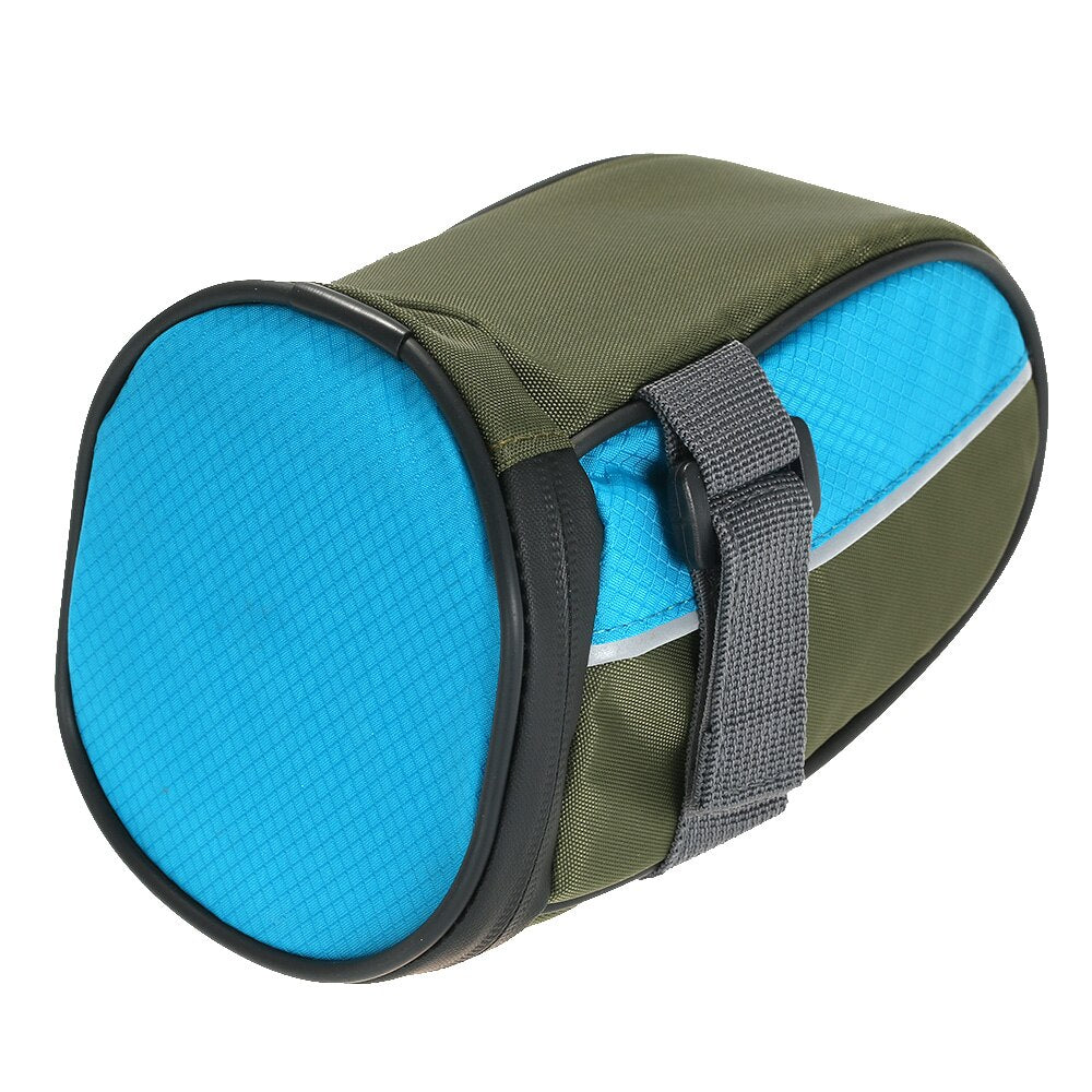 Lichtgewicht reflecterende fietszadeltas, oplaadbaar via USB, met LED-signaallicht