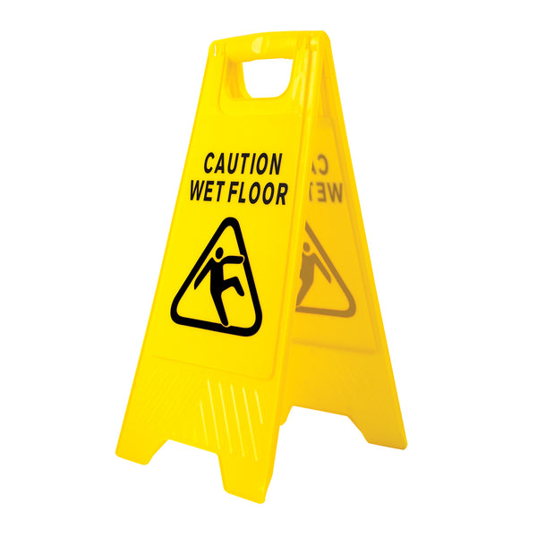 Wet floor signage