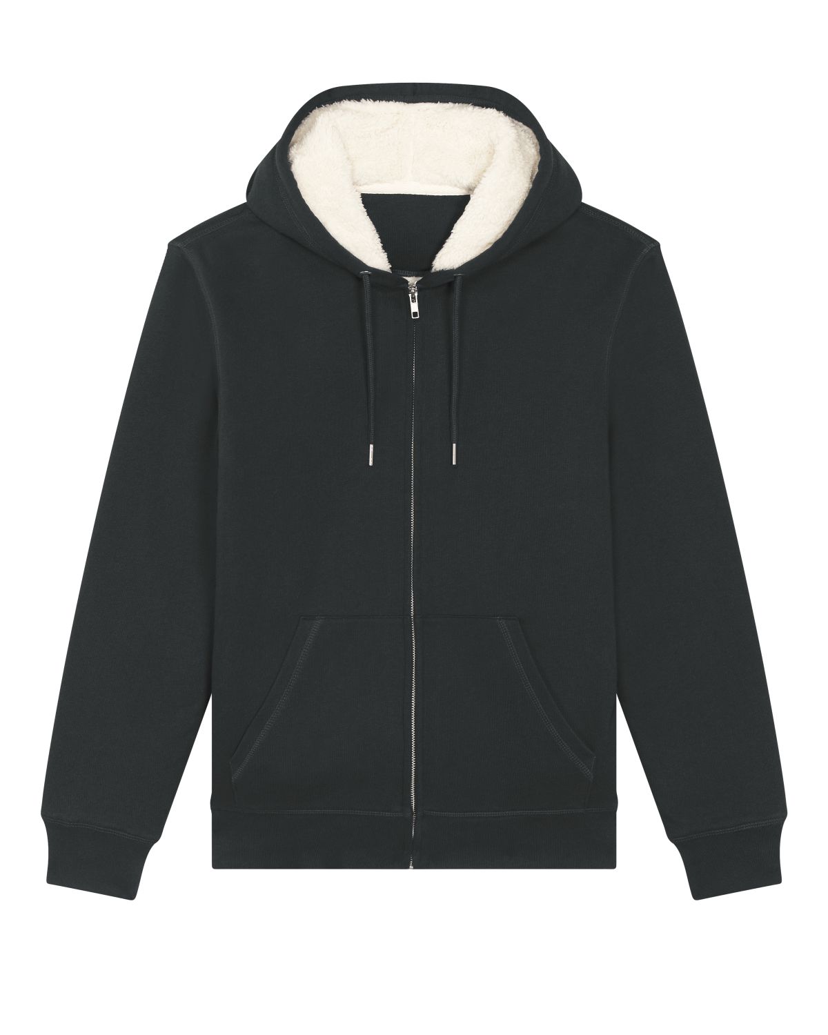 Unisex Sherpa-Lined Full-Zip Hoodie - Hygger Sherpa
