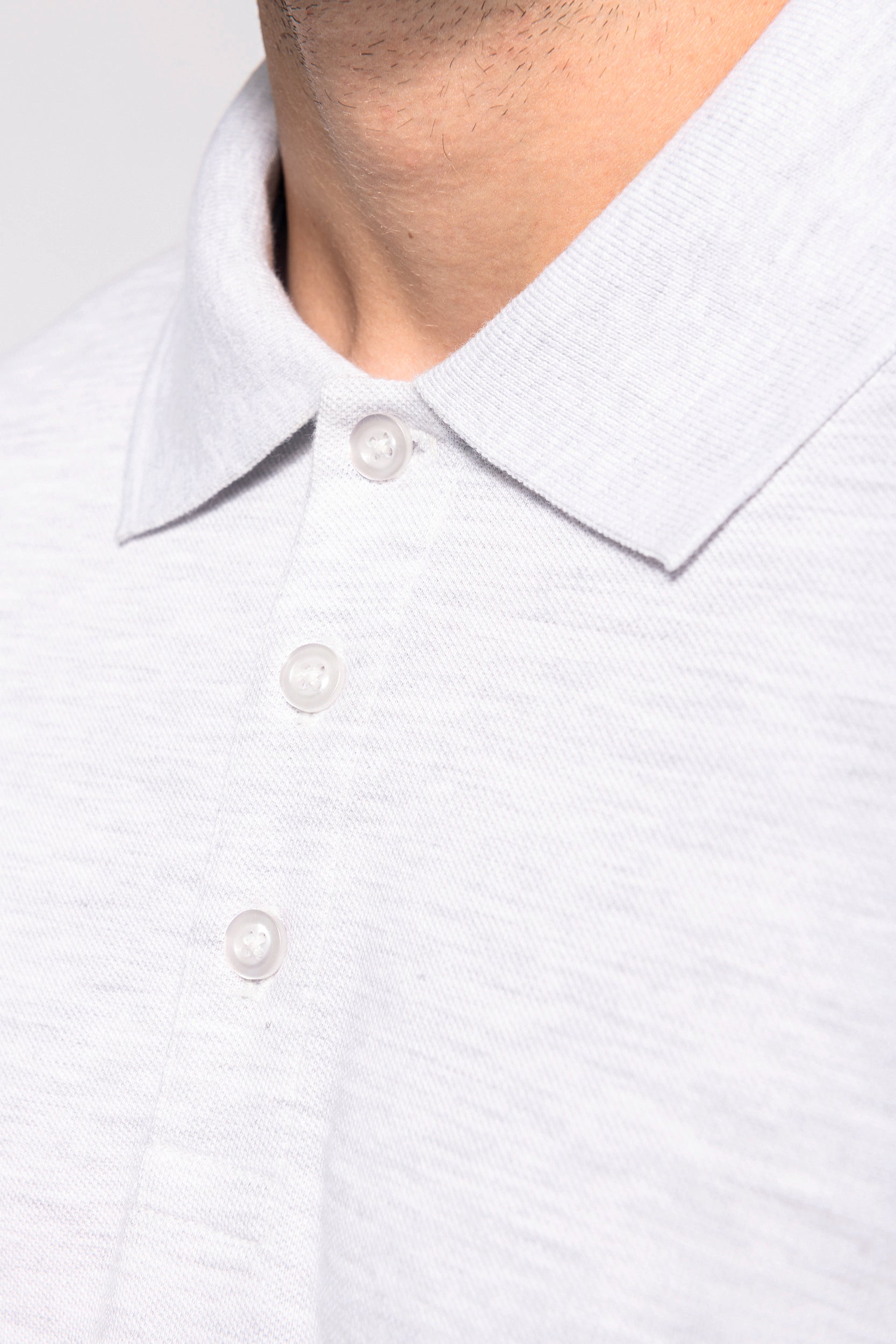 Heren poloshirt met lange mouwen