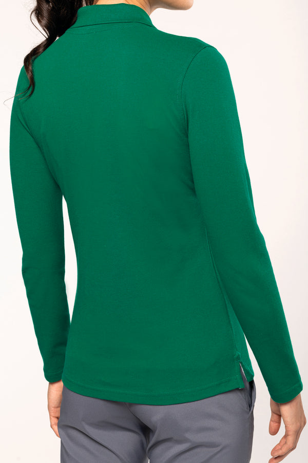 Women's long-sleeved polo shirt