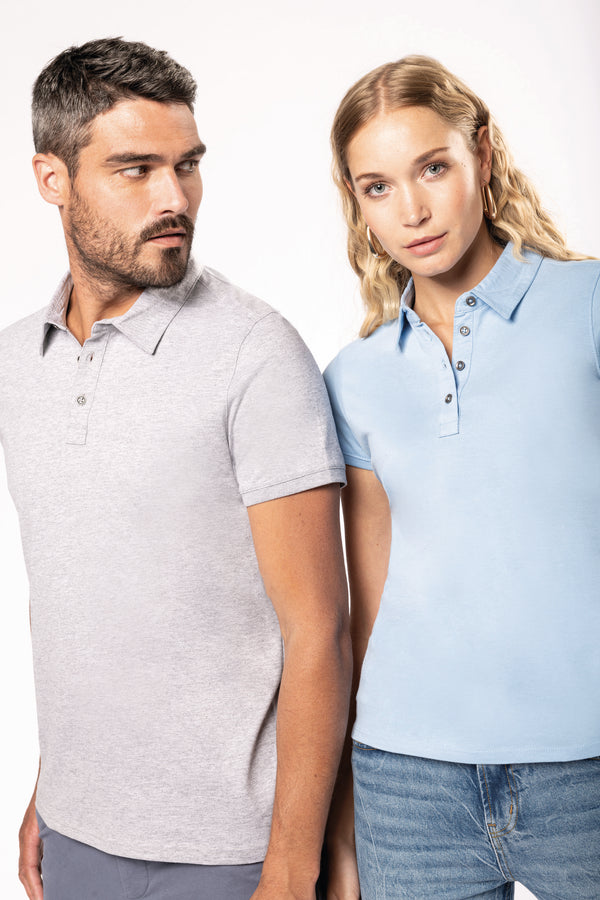 Polo jersey manches courtes femme